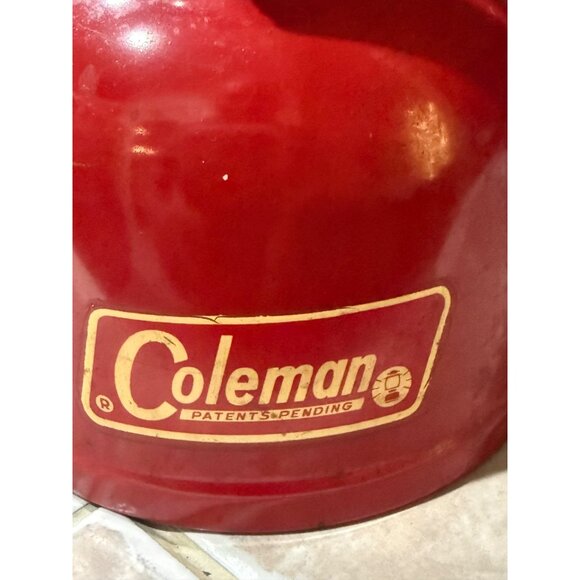 Vintage 1965 Red Coleman Lantern 12" Model 200 A Pyrex Glass Coleman Lantern Mod - Picture 3 of 16